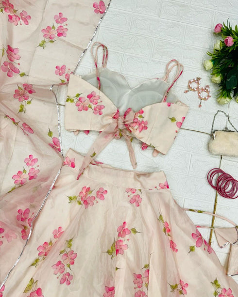 Dream Pink Pastel Lehnga choli