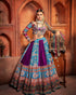 Trending Purple Navratri Chaniya Choli with Mirror Work