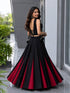 Black And Maroon Color Cotton Navratri Lehenga Choli