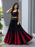 Black And Maroon Color Cotton Navratri Lehenga Choli