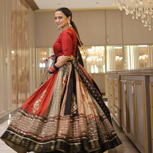 Navratri Special Muslin Cotton Mirror Work Chaniya Choli