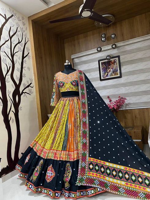 Cotton Digital Printed navratri Wear Lehenga Choli