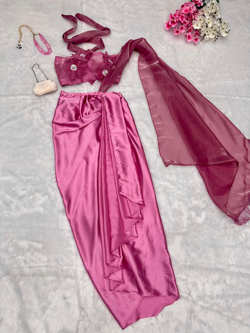 Royal look ready to wear drape saree