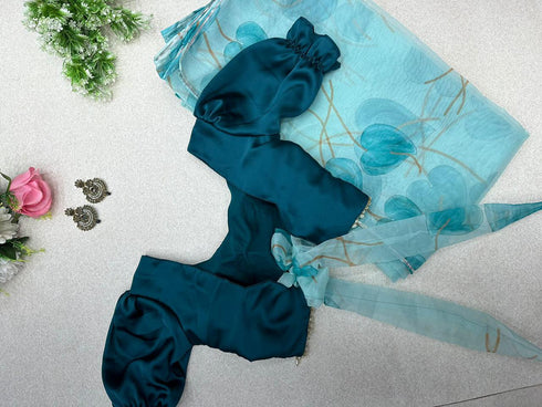 Classy organza silk saree
