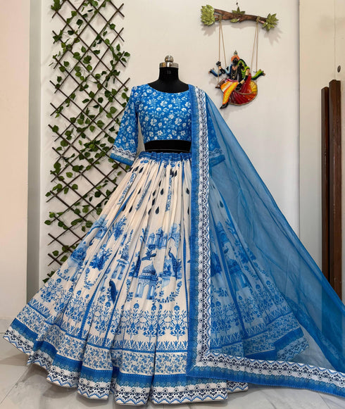 Trending Printed Party Wear Lehengha Choli