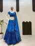 Navratri Georgette Full Stitched Lehenga Choli with Mirror Work