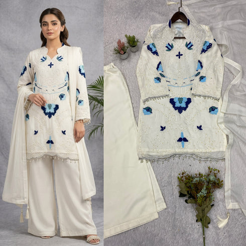 Women's Mustard Floral Printed Cambric Cotton Kurta