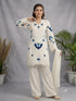 Women's Mustard Floral Printed Cambric Cotton Kurta