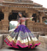 Purple chaniya choli with 4 metre flair and lampi lace